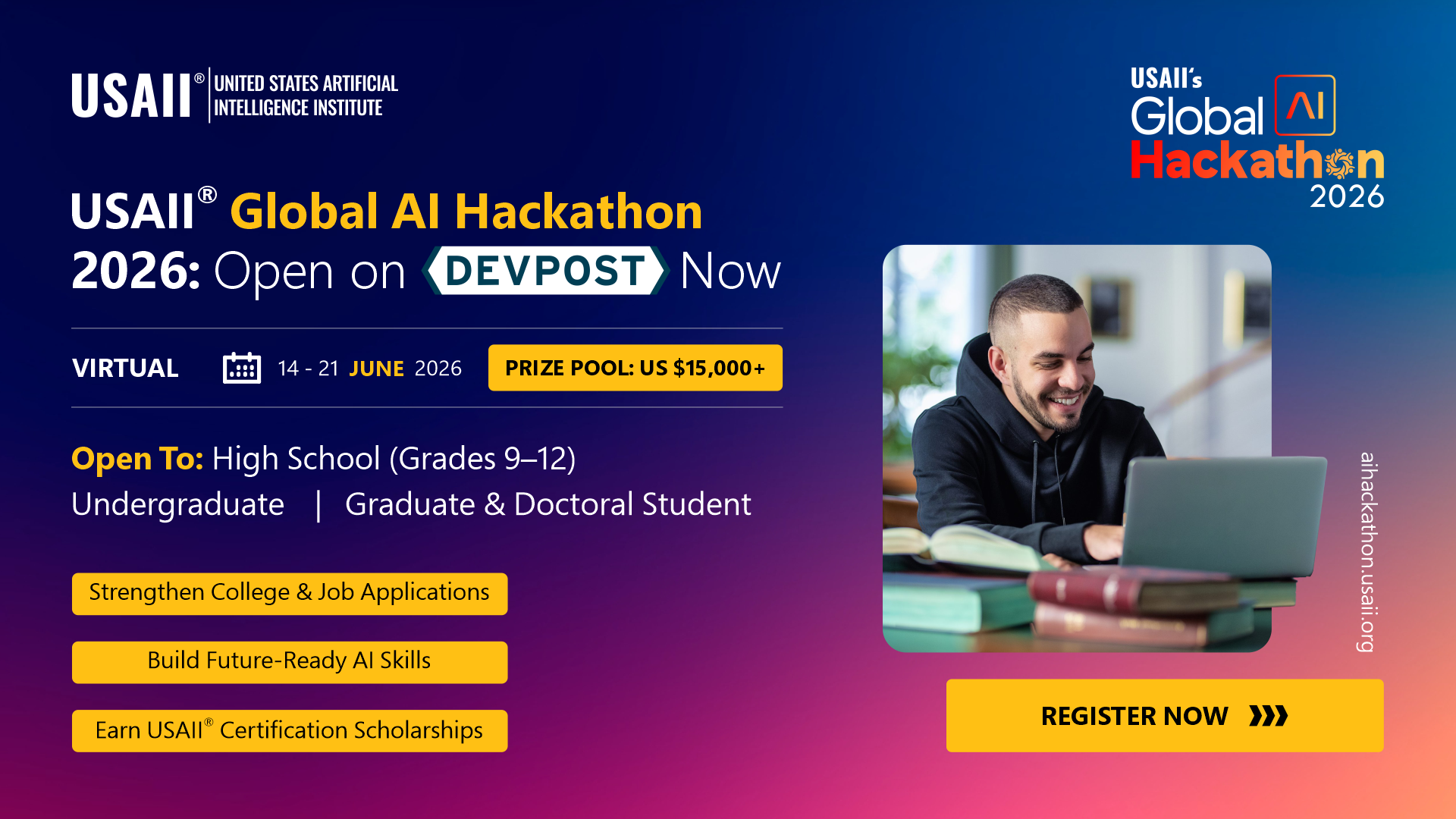 Sponsors USAII&reg; Global AI Hackathon 2026